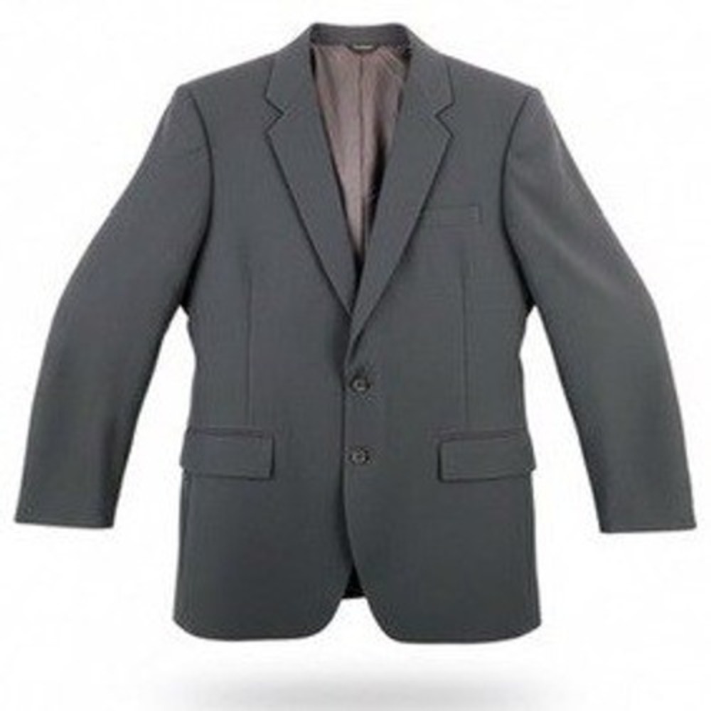 Kuppenheimer Mens 46 Long Blazer Jacket Navy Blue Two Button Long Sleeve Solid